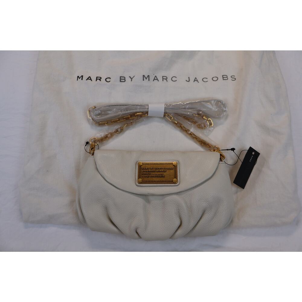 NEW Vintage Marc By Marc Jacobs Classic Q Karlie Shoulder Bag Chain Strap White - Picture 2 of 8
